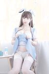 No.124 Mi Nian - หลุดภาพสีน้ำเงินและขาวที่ไม่มีการตัดต่อ [28P-98M]
