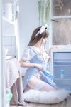 No.124 Mi Nian - หลุดภาพสีน้ำเงินและขาวที่ไม่มีการตัดต่อ [28P-98M]