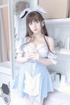 No.124 Mi Nian - หลุดภาพสีน้ำเงินและขาวที่ไม่มีการตัดต่อ [28P-98M]