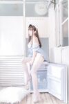 No.124 Mi Nian - หลุดภาพสีน้ำเงินและขาวที่ไม่มีการตัดต่อ [28P-98M]