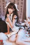 米線私房福利圖集—白色旗袍