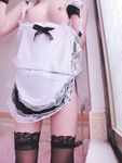 Cute White Sauce Welfare - Black Silk Maid