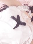 Cute White Sauce Welfare - Black Silk Maid