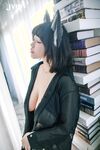 巨乳系女神『茹茹』首次无胸贴尺度大突破万圣节独家限定色魔女超透视感高清
