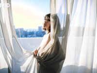 巨乳系女神『茹茹』首次无胸贴尺度大突破万圣节独家限定色魔女超透视感高清
