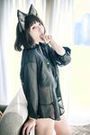巨乳系女神『茹茹』首次无胸贴尺度大突破万圣节独家限定色魔女超透视感高清