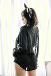 巨乳系女神『茹茹』首次无胸贴尺度大突破万圣节独家限定色魔女超透视感高清