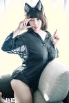 巨乳系女神『茹茹』首次无胸贴尺度大突破万圣节独家限定色魔女超透视感高清