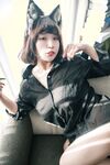 巨乳系女神『茹茹』首次无胸贴尺度大突破万圣节独家限定色魔女超透视感高清