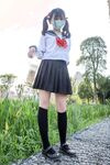 萬人追蹤推特清純可愛蘿莉嫩妹【工口糯米姬】劇情私拍痴女公園露出超市被色魔跟蹤廁所內強行啪啪內射