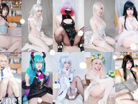 Lapan dewi selebriti Internet COSER teratas "Orange Meow + Mimi Jiang + Shanghai Axi" 2023 fuck lolita perhimpunan berat definisi tinggi Xiao Ai pada bulan Oktober