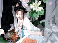 เทพธิดาแห่งอุตสาหกรรม ACG ระดับไฮเอนด์ ▌Meow Xiaoji▌สมาชิก Treasure T3 "Yueqinghua" เครื่องแต่งกายโบราณล่อลวงนางฟ้าให้ลงมายังโลกหลุมที่ละเอียดอ่อนและอ่อนโยนและคอลเลกชันหน้าอกที่สวยงามต้องได้รับคำชม