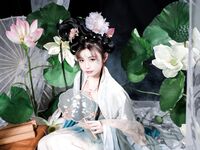เทพธิดาแห่งอุตสาหกรรม ACG ระดับไฮเอนด์ ▌Meow Xiaoji▌สมาชิก Treasure T3 "Yueqinghua" เครื่องแต่งกายโบราณล่อลวงนางฟ้าให้ลงมายังโลกหลุมที่ละเอียดอ่อนและอ่อนโยนและคอลเลกชันหน้าอกที่สวยงามต้องได้รับคำชม