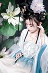 เทพธิดาแห่งอุตสาหกรรม ACG ระดับไฮเอนด์ ▌Meow Xiaoji▌สมาชิก Treasure T3 "Yueqinghua" เครื่องแต่งกายโบราณล่อลวงนางฟ้าให้ลงมายังโลกหลุมที่ละเอียดอ่อนและอ่อนโยนและคอลเลกชันหน้าอกที่สวยงามต้องได้รับคำชม