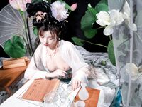เทพธิดาแห่งอุตสาหกรรม ACG ระดับไฮเอนด์ ▌Meow Xiaoji▌สมาชิก Treasure T3 "Yueqinghua" เครื่องแต่งกายโบราณล่อลวงนางฟ้าให้ลงมายังโลกหลุมที่ละเอียดอ่อนและอ่อนโยนและคอลเลกชันหน้าอกที่สวยงามต้องได้รับคำชม
