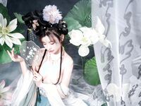 เทพธิดาแห่งอุตสาหกรรม ACG ระดับไฮเอนด์ ▌Meow Xiaoji▌สมาชิก Treasure T3 "Yueqinghua" เครื่องแต่งกายโบราณล่อลวงนางฟ้าให้ลงมายังโลกหลุมที่ละเอียดอ่อนและอ่อนโยนและคอลเลกชันหน้าอกที่สวยงามต้องได้รับคำชม