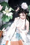 เทพธิดาแห่งอุตสาหกรรม ACG ระดับไฮเอนด์ ▌Meow Xiaoji▌สมาชิก Treasure T3 "Yueqinghua" เครื่องแต่งกายโบราณล่อลวงนางฟ้าให้ลงมายังโลกหลุมที่ละเอียดอ่อนและอ่อนโยนและคอลเลกชันหน้าอกที่สวยงามต้องได้รับคำชม