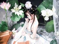 เทพธิดาแห่งอุตสาหกรรม ACG ระดับไฮเอนด์ ▌Meow Xiaoji▌สมาชิก Treasure T3 "Yueqinghua" เครื่องแต่งกายโบราณล่อลวงนางฟ้าให้ลงมายังโลกหลุมที่ละเอียดอ่อนและอ่อนโยนและคอลเลกชันหน้าอกที่สวยงามต้องได้รับคำชม
