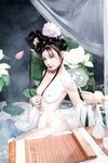 เทพธิดาแห่งอุตสาหกรรม ACG ระดับไฮเอนด์ ▌Meow Xiaoji▌สมาชิก Treasure T3 "Yueqinghua" เครื่องแต่งกายโบราณล่อลวงนางฟ้าให้ลงมายังโลกหลุมที่ละเอียดอ่อนและอ่อนโยนและคอลเลกชันหน้าอกที่สวยงามต้องได้รับคำชม
