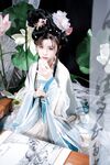 เทพธิดาแห่งอุตสาหกรรม ACG ระดับไฮเอนด์ ▌Meow Xiaoji▌สมาชิก Treasure T3 "Yueqinghua" เครื่องแต่งกายโบราณล่อลวงนางฟ้าให้ลงมายังโลกหลุมที่ละเอียดอ่อนและอ่อนโยนและคอลเลกชันหน้าอกที่สวยงามต้องได้รับคำชม