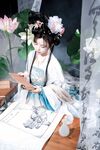 เทพธิดาแห่งอุตสาหกรรม ACG ระดับไฮเอนด์ ▌Meow Xiaoji▌สมาชิก Treasure T3 "Yueqinghua" เครื่องแต่งกายโบราณล่อลวงนางฟ้าให้ลงมายังโลกหลุมที่ละเอียดอ่อนและอ่อนโยนและคอลเลกชันหน้าอกที่สวยงามต้องได้รับคำชม