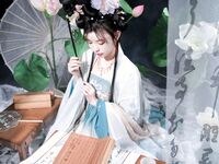 เทพธิดาแห่งอุตสาหกรรม ACG ระดับไฮเอนด์ ▌Meow Xiaoji▌สมาชิก Treasure T3 "Yueqinghua" เครื่องแต่งกายโบราณล่อลวงนางฟ้าให้ลงมายังโลกหลุมที่ละเอียดอ่อนและอ่อนโยนและคอลเลกชันหน้าอกที่สวยงามต้องได้รับคำชม