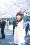 陸卿卿 kyokyo漢堡王-No.006-櫻花與JK [9P]