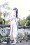 陆卿卿kyokyo汉堡王-No.009-蓝色旗袍[24P]