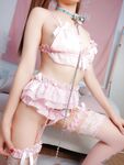 桃桃酱系列（29）价值138元粉色三点粉丝袜硅胶鸡巴后入正面流白浆高潮喷水原版高清