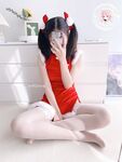 The latest@cute girl@welfareji@superb figure@pink girl@Nikaitang’s Christmas cheongsam