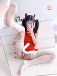 The latest@cute girl@welfareji@superb figure@pink girl@Nikaitang’s Christmas cheongsam