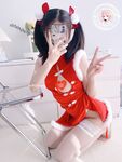 The latest@cute girl@welfareji@superb figure@pink girl@Nikaitang’s Christmas cheongsam