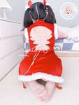 The latest@cute girl@welfareji@superb figure@pink girl@Nikaitang’s Christmas cheongsam