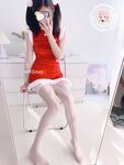 The latest@cute girl@welfareji@superb figure@pink girl@Nikaitang’s Christmas cheongsam