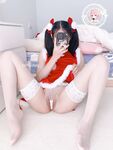 The latest@cute girl@welfareji@superb figure@pink girl@Nikaitang’s Christmas cheongsam
