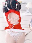 The latest@cute girl@welfareji@superb figure@pink girl@Nikaitang’s Christmas cheongsam