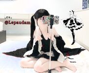 กระโปรง LO สีดำ Lepaudam