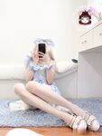 仙仙桃视图最全合集蓝色洛丽塔