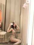 Contrast at exposed beauty Ying Dashen [Yi Shao] customized + 19 set ng erotic na larawan na may gray mesh at masaya
