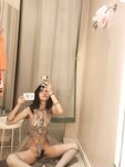 Contrast at exposed beauty Ying Dashen [Yi Shao] customized + 19 set ng erotic na larawan na may gray mesh at masaya