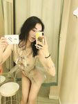 Contrast at exposed beauty Ying Dashen [Yi Shao] customized + 19 set ng erotic na larawan na may gray mesh at masaya