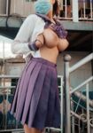 Twitter celebrity big breast contrast bitch [咩咩] complete set of private photos ~ naked dance revealing wax dripping SM training Ziwei vagina put ice cubes