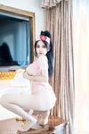 初代网红模特鼻祖，极品外围名媛【潘娇娇】尺度全开，三点特写道具插白虎粉嫩B（5）