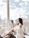 最高の体型を持つインターネット有名人のプライベート写真と見解のコレクション @晗晗scale