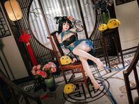 Hinajiao-NO.075 Azur Lane Sườn xám hợp thời trang 