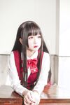 Hinajiao-NO.038 JK girl red dress 