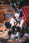 Rinajiao-NO.055 แจ็กเก็ตหนังปีศาจฮาโลวีน