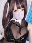 Rinajiao-NO.046 ถ่ายภาพตัวเองโดยพยาบาลสวมหน้ากาก 