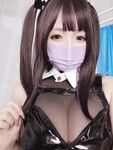 Rinajiao-NO.046 ถ่ายภาพตัวเองโดยพยาบาลสวมหน้ากาก 