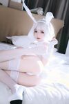 Hinajiao-NO.036 กระต่ายน้อยสีขาว 